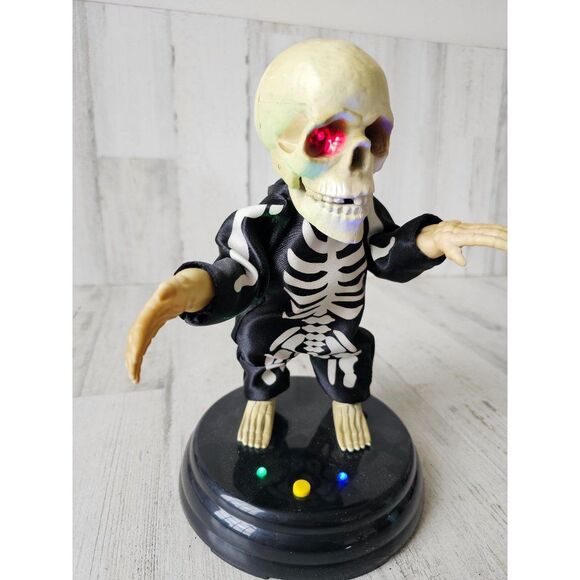 Gemmy Dancing skeleton grave raver Viva la loca Halloween prop animated light up - Picture 3 of 9